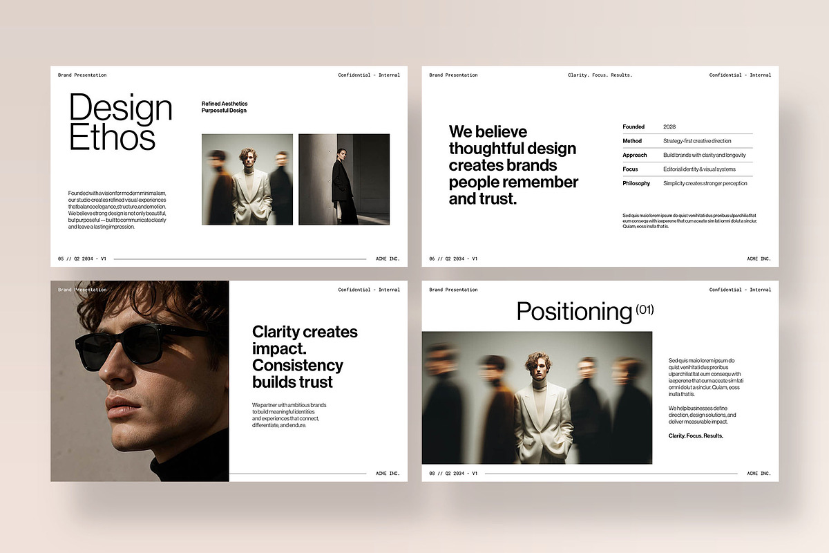 Minimalist Presentation Template, a Presentation Template by BrandPacks (Photo 3 of 7)