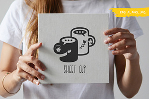 Logo of Sweet Cup, Love Cup, a Branding & Logo Template by DOBROGRAPH
