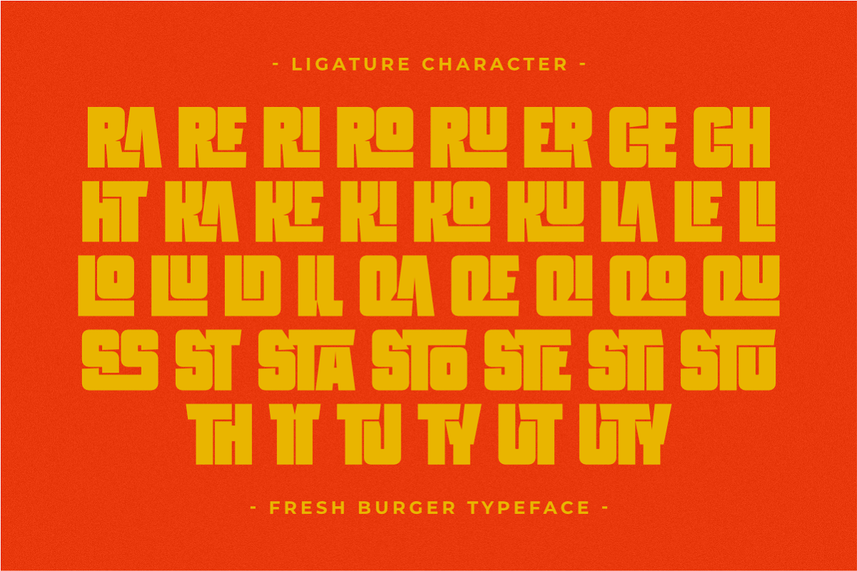 Fresh Burger - Modern Display Sans, a Sans Serif Font by Pian45 Studio (Photo 8 of 8)