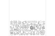 It's movie time! Big vector set, a Pattern Graphic by Art Loft (Thumbnail 9 of 16)