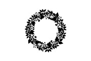 Botanical Floral Wreath SVG Bundle, an Illustration by Designs_River (Thumbnail 17 of 31)