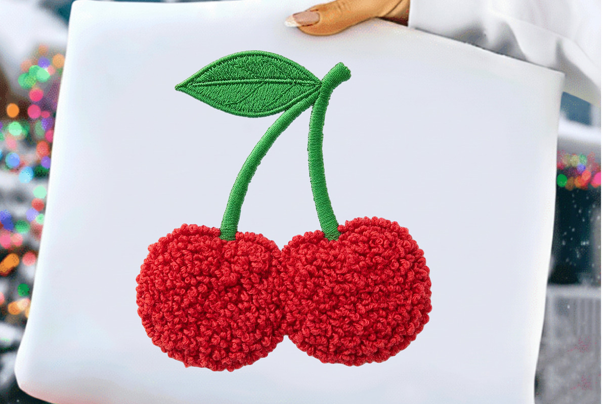 Faux Crochet Valentines Day Cherry, an Illustration by Craft Nest (Photo 1 of 5)