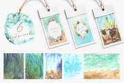 Watercolor Undersea world clipart, an Animal Illustration by GevelStudio (Thumbnail 5 of 10)