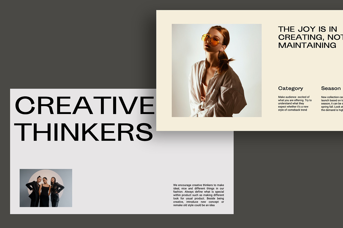 Fashion Minimalist Powerpoint, a Presentation Template by Rocket Template (Photo 2 of 10)