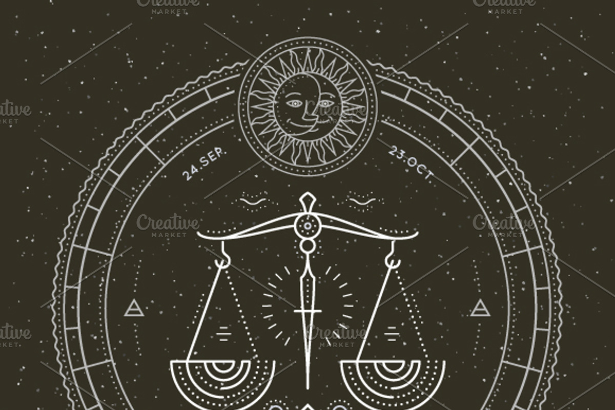 ♎ Libra Zodiac Symbol, an Object Graphic by painterr (Photo 2 of 2)
