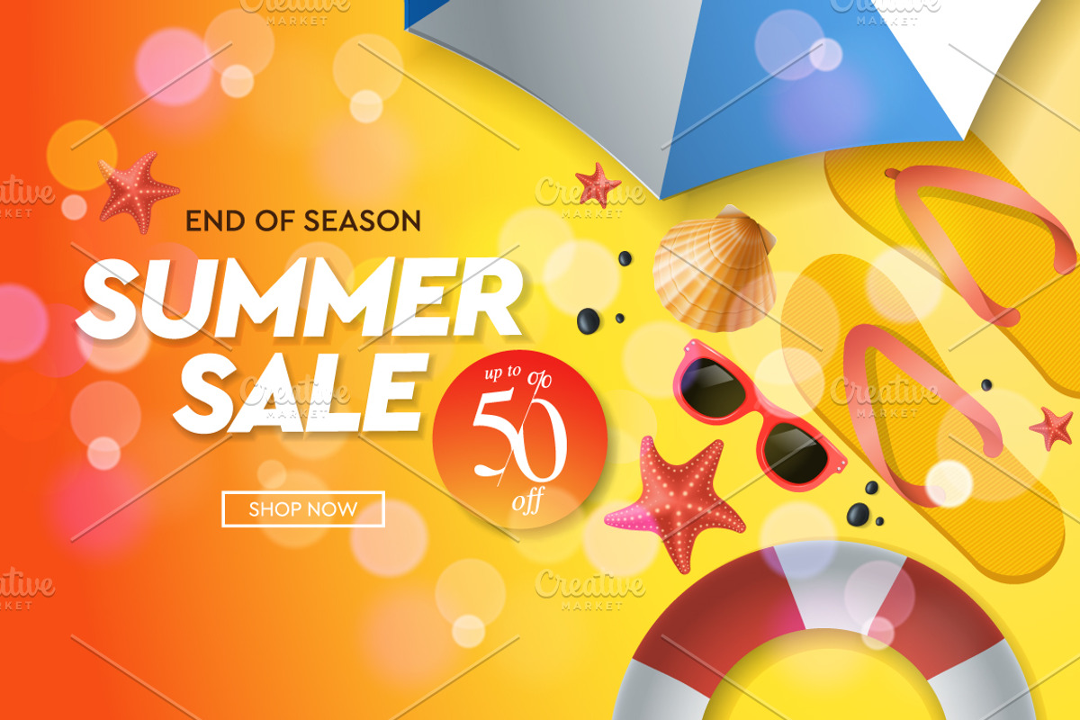 Summer Sale Social Media Kit, a Templates & Theme by PREMIUMVECTOR (Photo 2 of 4)