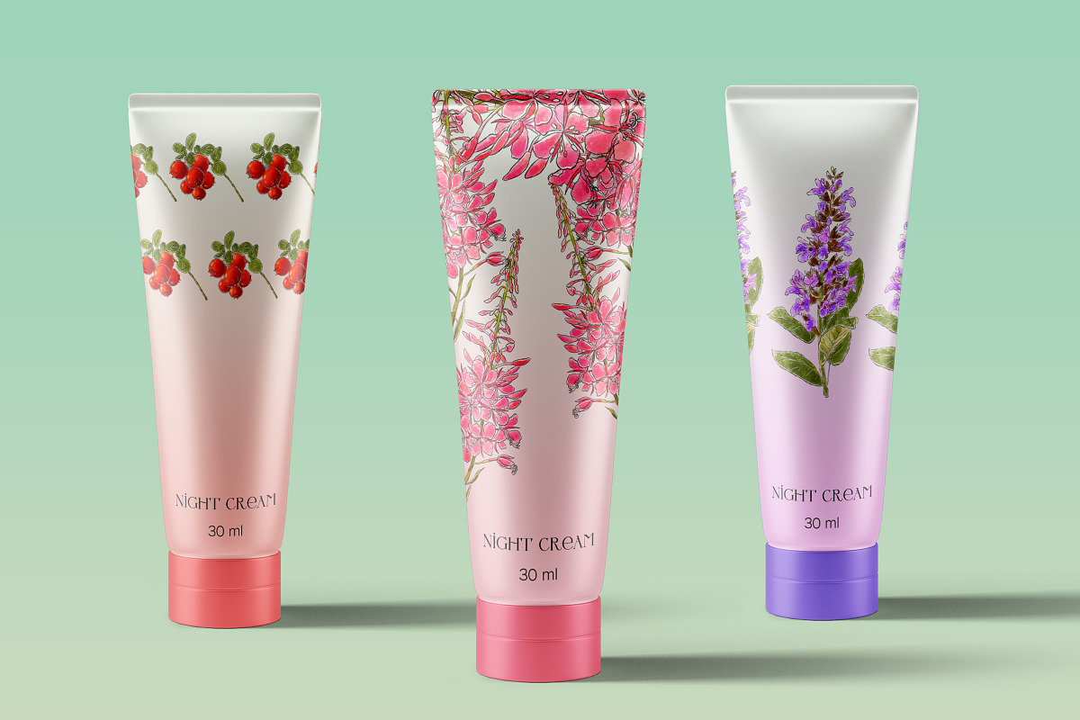 Herbs and flowers botanical set, an Object Illustration by Schumacher Shop (Photo 4 of 5)