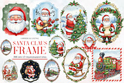 Santa Claus Frame Clipart, an Illustration by Designworld (Thumbnail 1 of 5)