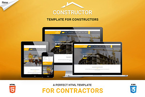 Construction HTML Landing Page 