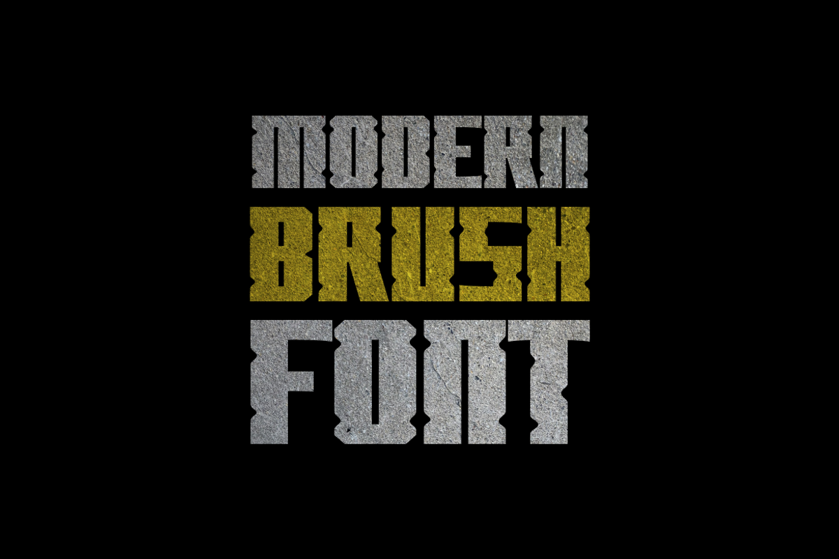 Cluntbrush - Font, a Sans Serif Font by artchiles_design (Photo 2 of 5)