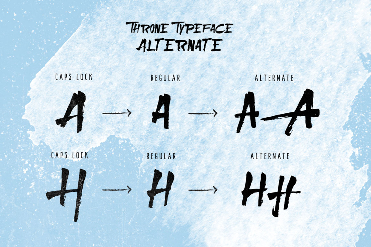 THRONE Typeface preview 4