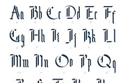 Blackletter modern gothic font., a Blackletter Font by Sergey Mironov's store (Thumbnail 3 of 4)