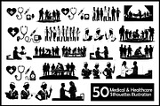 Medical & Healthcare Silhouette Illu, an Object Graphic by hafijul (Thumbnail 3 of 3)