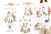 Alpaca Cute WildLife Watercolor Set, an Animal Illustration by Ann Art Houze (Thumbnail 8 of 12)