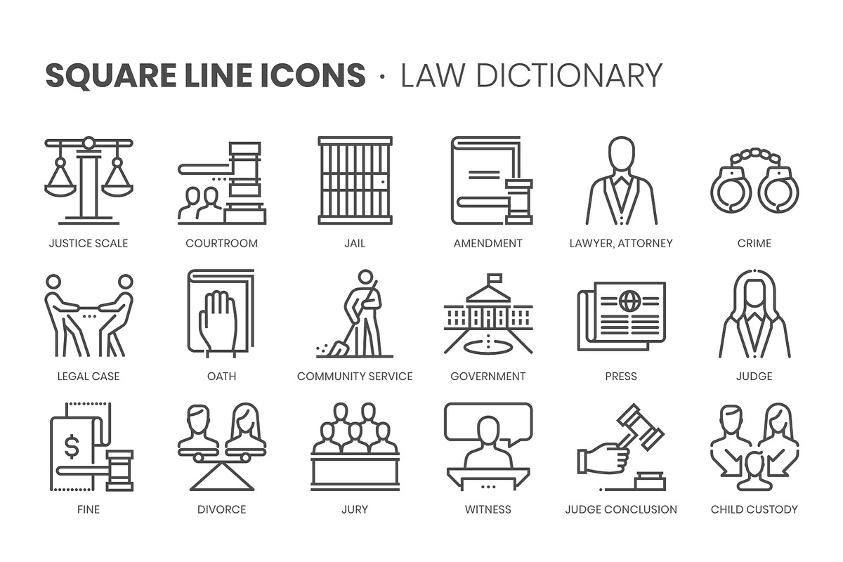 Square line icons, an Outline Icon by Howcolour (Photo 11 of 85)