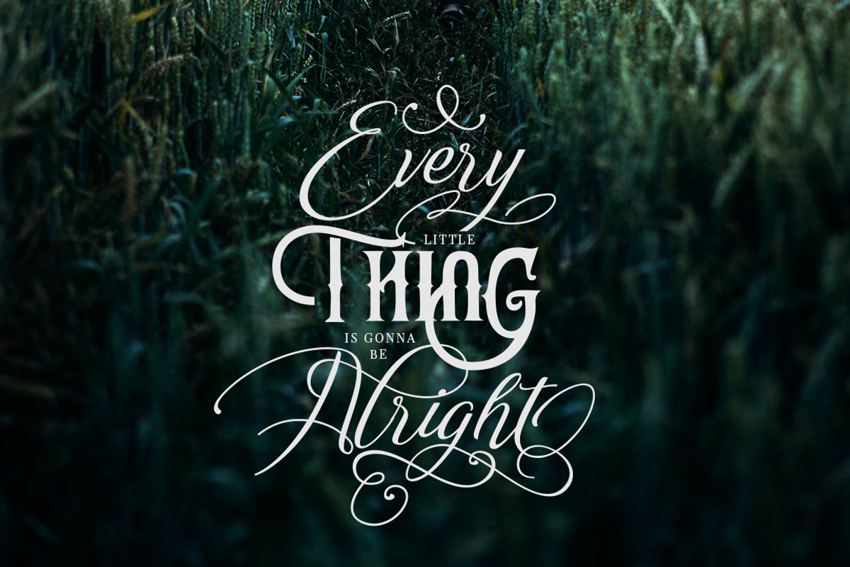 Reshuffle Script Font Set preview 5