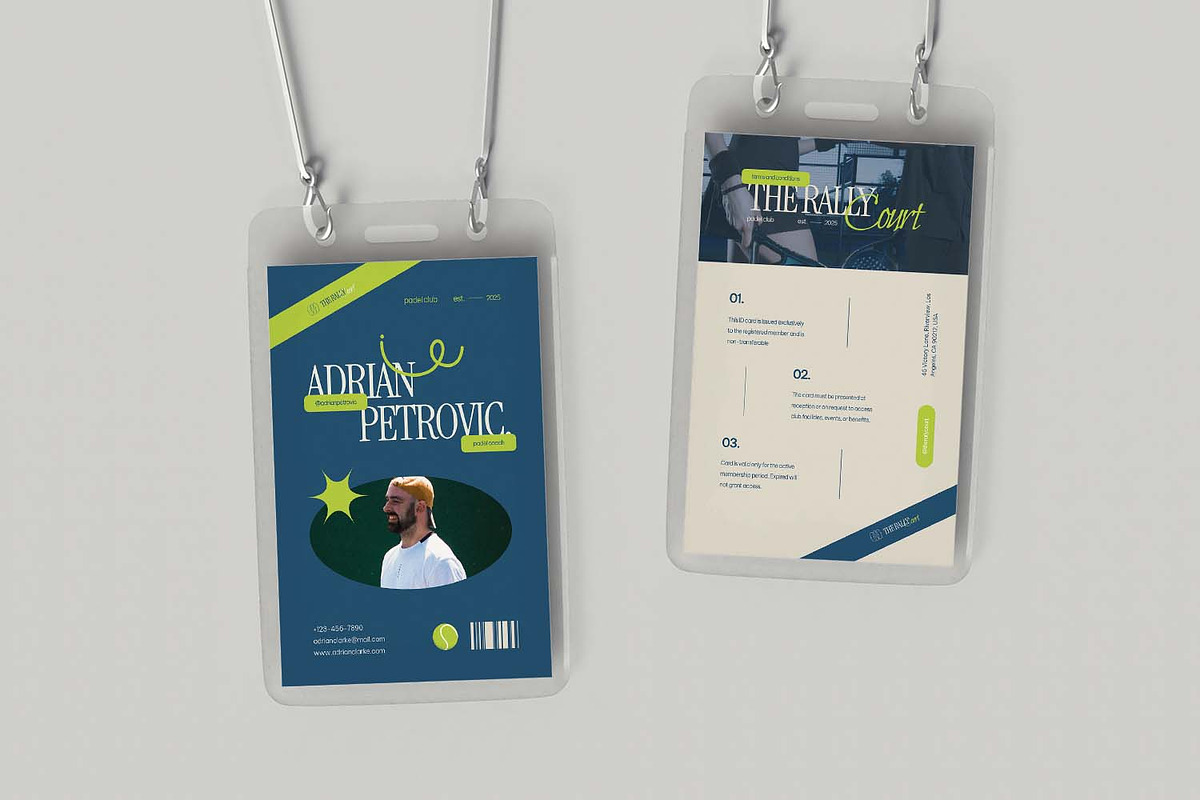 The Rally Court - ID Card, a Card Template by VUNIRA (Photo 3 of 3)