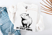 Capybara Spirit Animal PNG, an Illustration by SharpMarketplace (Thumbnail 4 of 9)