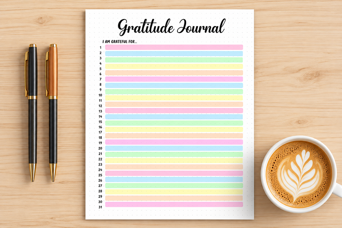 Mental Health Trackers Bundle, a Stationery Template by DreamyOverlay (Photo 7 of 8)