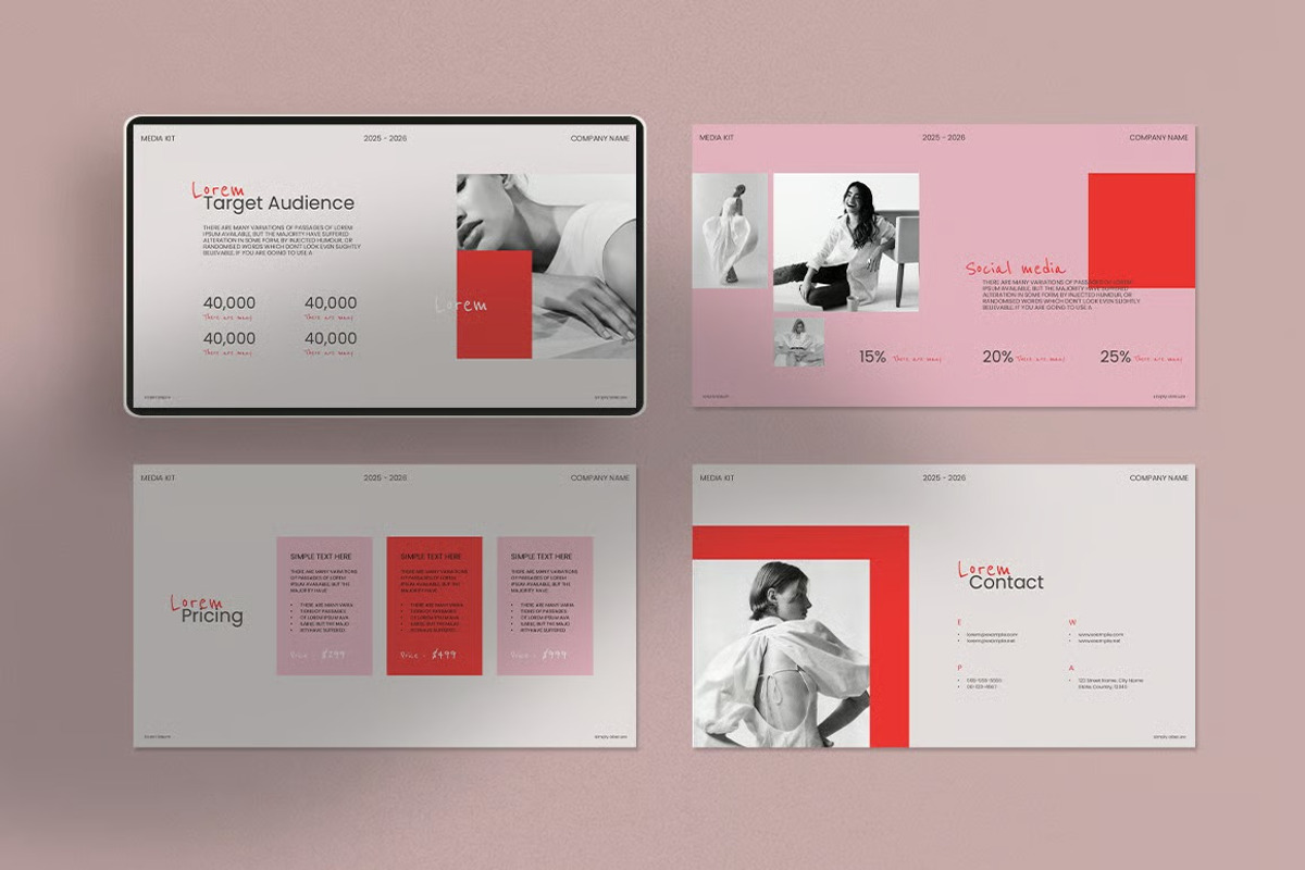Media Kit Presentation Template, a Presentation Template by Fit-tee (Photo 3 of 7)