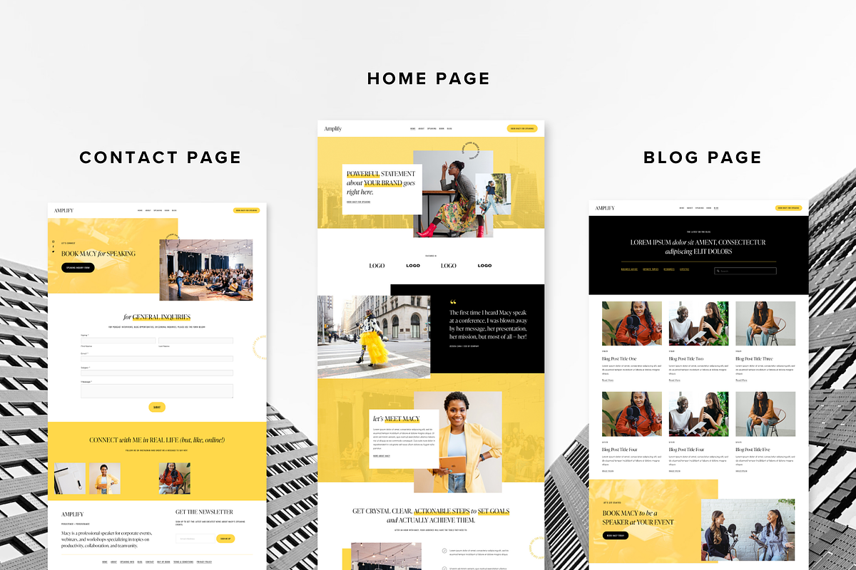 Public Speaker Squarespace Website Template preview 6