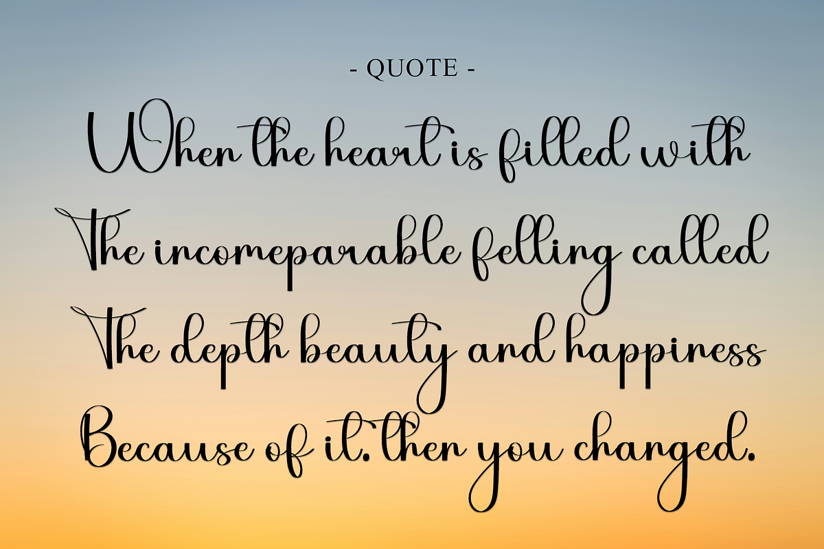 Creative Solitude, a Handwritten Font by InermediaSTUDIO (Photo 3 of 7)