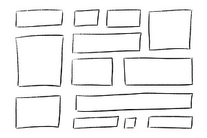 Crayon frame border with doodle box, a Texture Illustration by YuliiaOsadcha