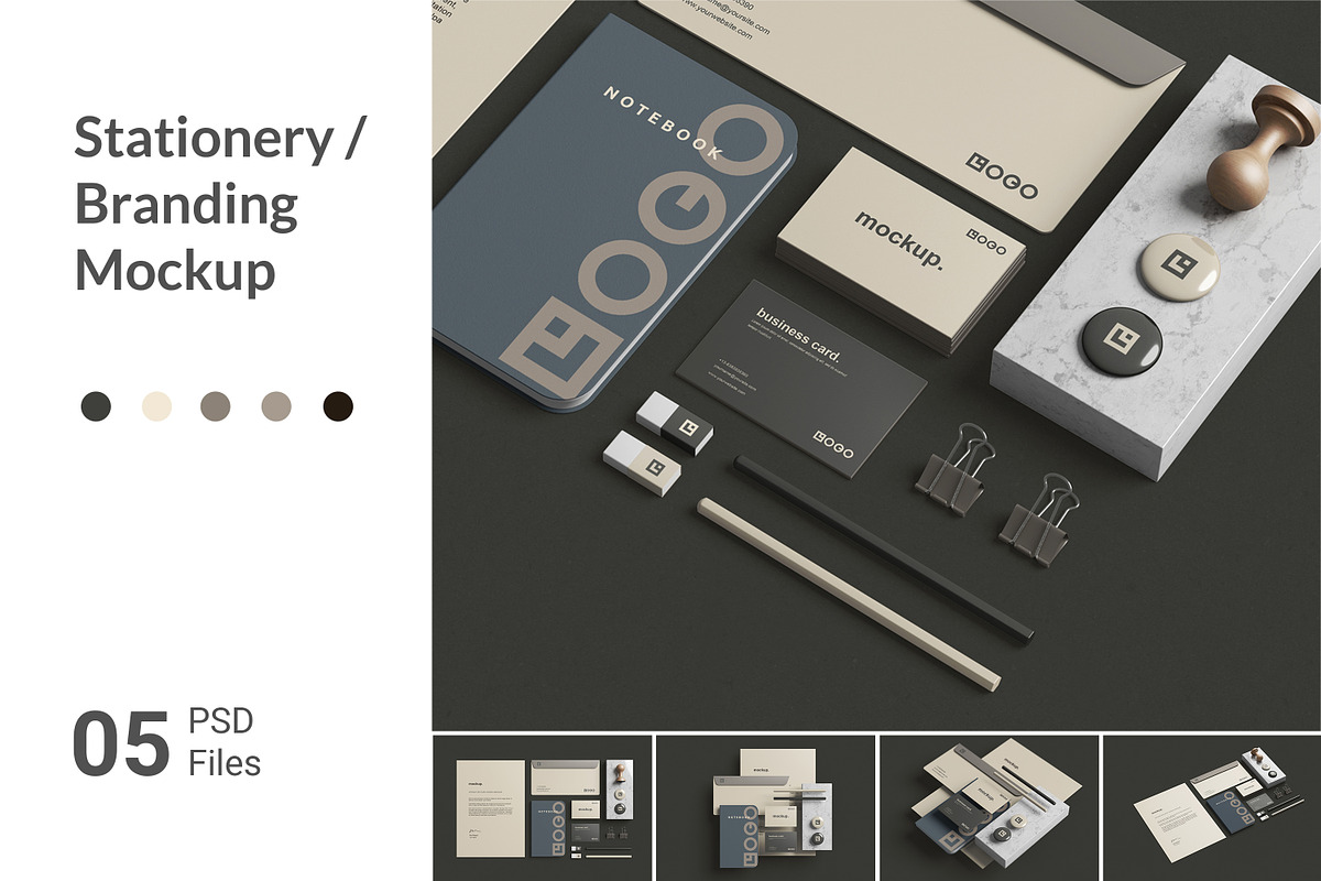 Stationery / Branding Mockup, a Books & Magazine Mockup by simuradi (Photo 1 of 10)