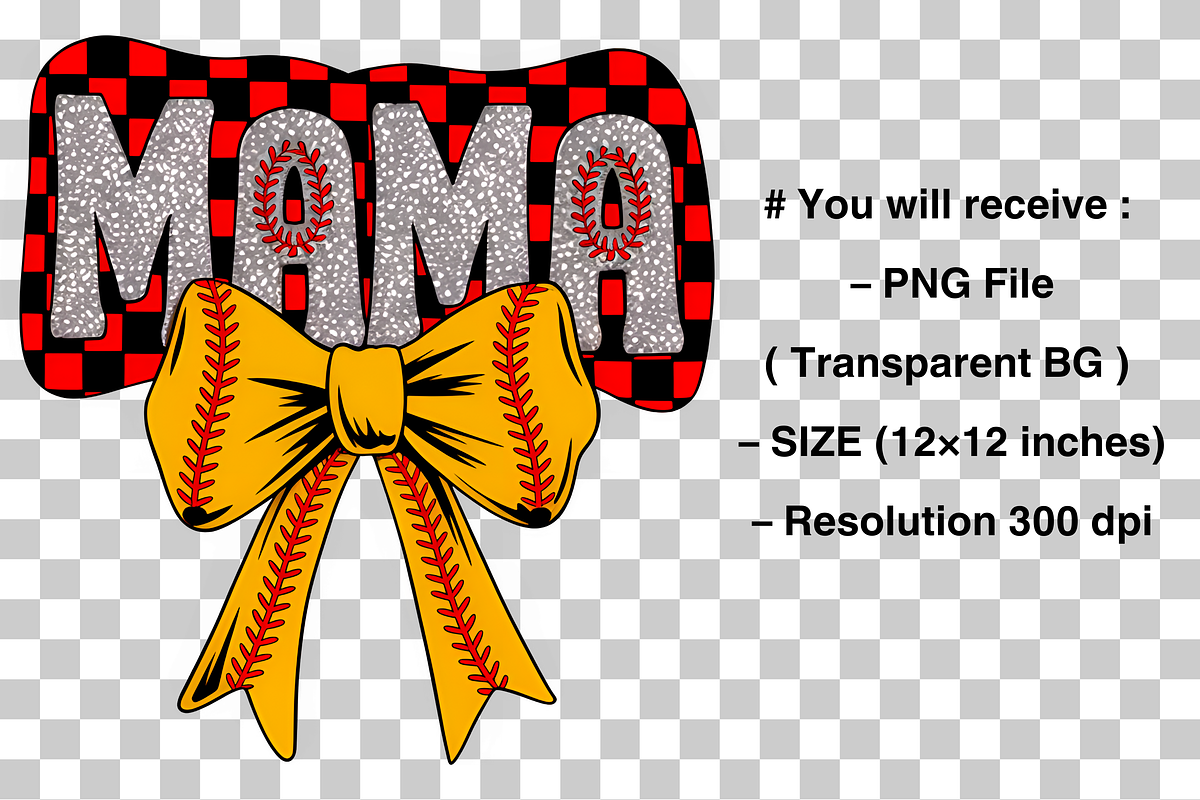 Retro Softball Mama PNG, a Graphic by Clipart Bloom (Photo 2 of 2)