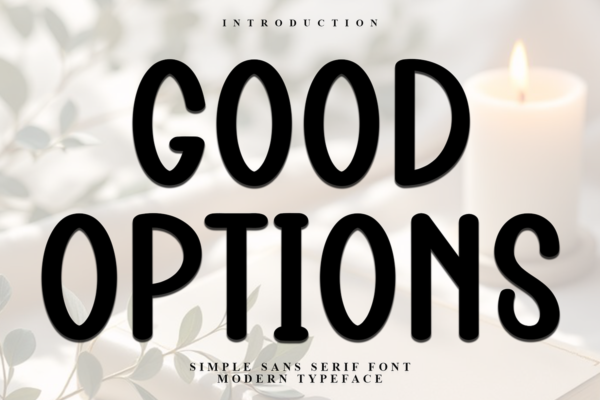 Good Options, a Script Font by InermediaSTUDIO (Photo 1 of 7)