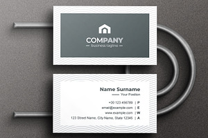 Horizontal Business Card Layout