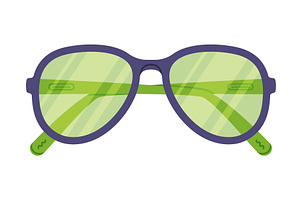 Pair of Glasses and Shades for Sun, an Object Illustration by TopVectors