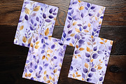 Lavender Gold Botanicals Scrapbooks, a Background Graphic by V Design Creator (Thumbnail 9 of 12)
