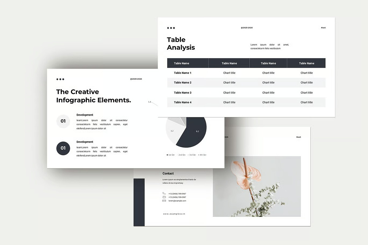Design Minimal Presentation Template Powerpoint preview 2