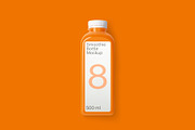 Smoothie Bottle Mockup, a Packaging Mockup by GraphicWave (Thumbnail 5 of 10)