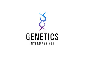 genetics logo illustration, a Branding & Logo Template by Dyn Studio