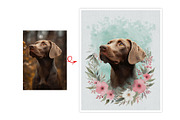 Flower Custom Watercolor Pet Art, an Action Add-On by MRI STUDIO (Thumbnail 11 of 23)
