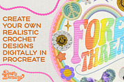 Crochet Brushes for Procreate, a Brush Add-On by Dear Darling Design (Thumbnail 2 of 12)