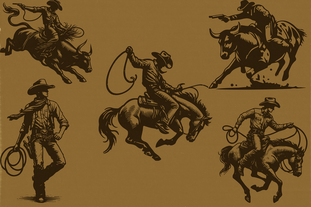 Rodeo Illustrations - Western Themed, a Person Illustration by elliazidi.designs (Photo 2 of 4)