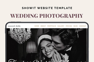 Wedding Photographer Showit Template, an App Template by MOAROShop