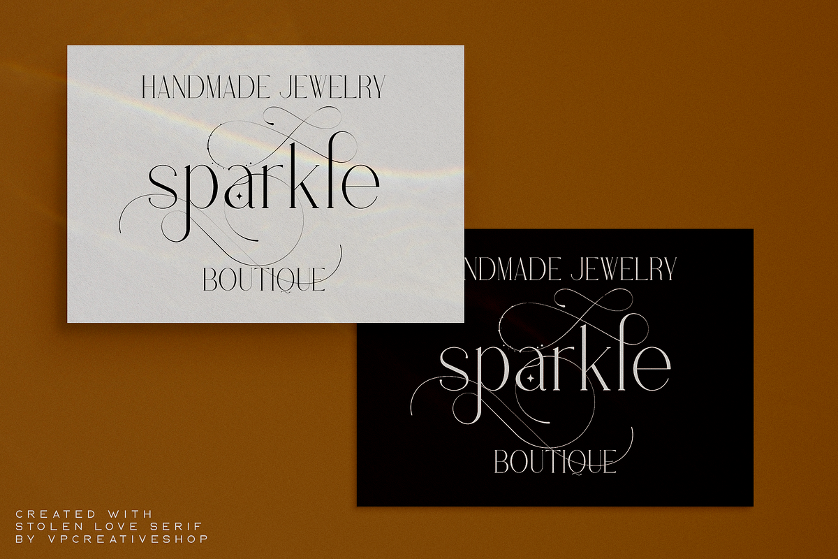 Stolen Love - Elegant serif typeface, a Serif Font by VP Fonts (Photo 14 of 34)