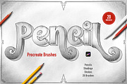 Pencils Procreate Brushes, a Brush Add-On by Andrew Skoch Design (Thumbnail 1 of 12)