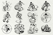 Basketball SVG Graphics, a Sport Illustration by DENIDigitalArtSudio (Thumbnail 4 of 7)