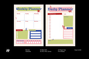 Daily & Weekly Planner, a Stationery Template by Neermana (Thumbnail 1 of 4)