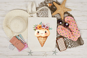 Ice Cream Cone Clipart, an Illustration by CreationArt (Thumbnail 5 of 9)
