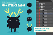 The Little Monsters Creator - Ai/Ps, an Animal Illustration by Vitek Graphic (Thumbnail 4 of 10)