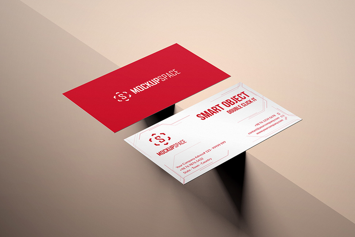 Elegant Business Cards Mock-up, a Product Mockup by MockupSpace (Photo 8 of 12)