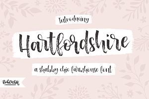 Hartfordshire, a farmhouse font