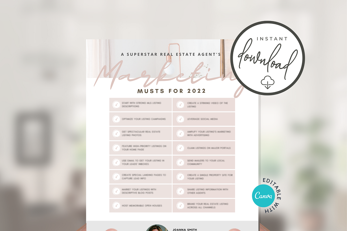 Editable Agent Marketing 2022 CANVA, a Stationery Template by RealEstateDreams (Photo 3 of 6)
