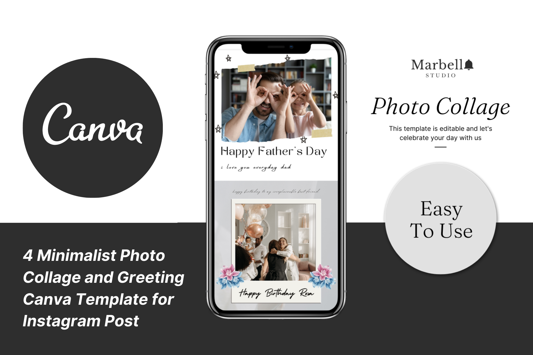 Photo Collage and Greeting Template